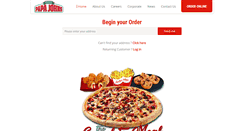 Desktop Screenshot of papajohns.ie