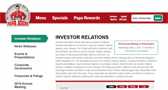Desktop Screenshot of ir.papajohns.com